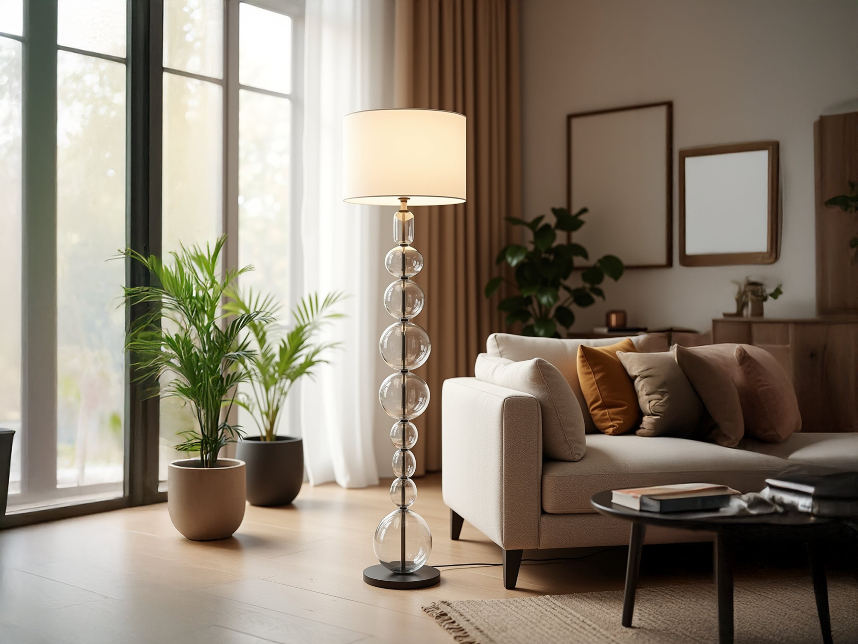 Customizable Handmade Glass Floor Lamp